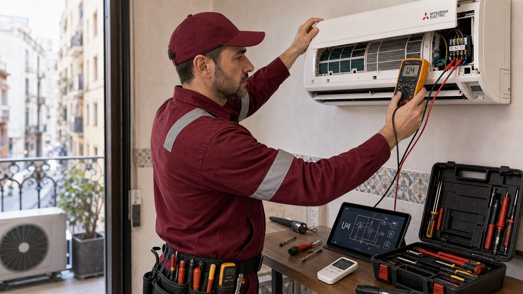 Error U4 Mitsubishi Electric: causas y solución en 2026